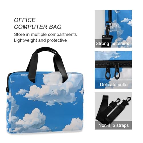 Travel Laptop Bag Handbag Portable Crossbody Messenger 15.6" miniatura 6