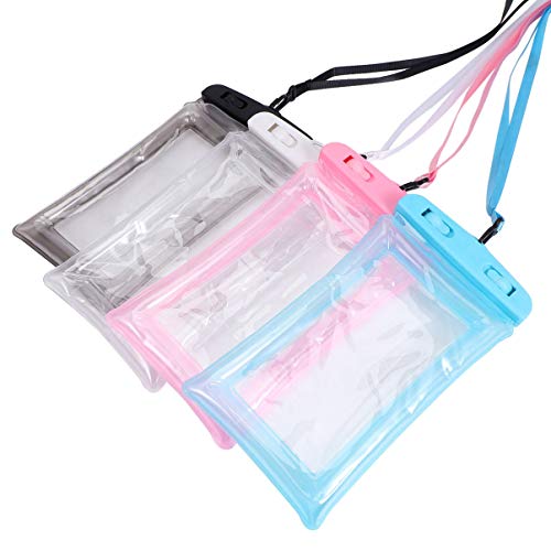 KESYOO 4 peças Bolsa de telefone à prova d 'água bolsa de telefone subaquática com cordão suporte d
