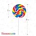 12 Large Swirl Lollipops, Rainbow, 3-Inch Suckers, Great Party Favors Holliday Decoration, Carnival Lollipos Great For Thanksgiving Sweet Treats