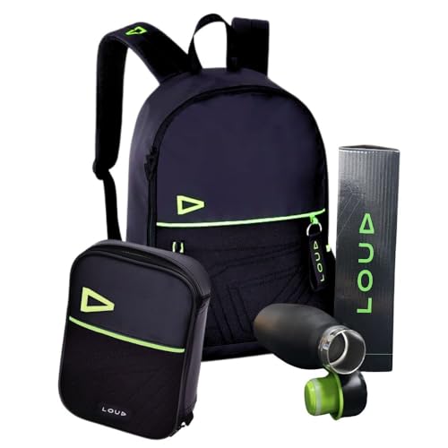 Kit Mochila Gamer Loud com Estojo e Garrafa Térmica LO24655 21 Litros