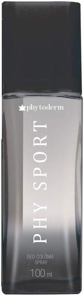 Desodorante Colonia Phytoderm Phy Sport 100ml, Phytoderm, Preto
