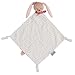 Nattou Maxi Doudou Plat Lapine Pauline, Compagnon de Naissance, 52 x 52 cm, Coton Pauline et Sasha, Blanc/Marron/Rose