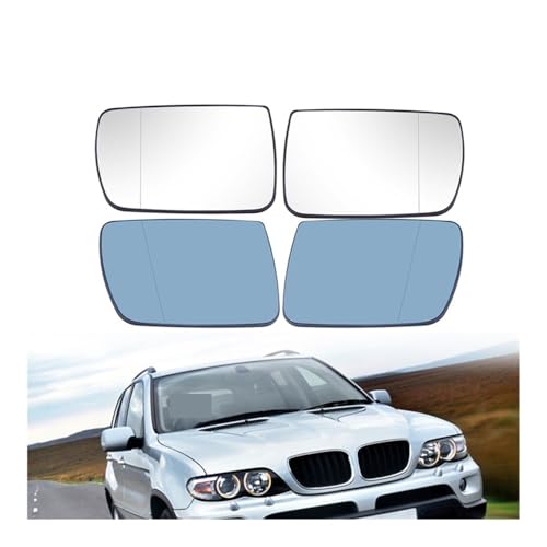 Glace de rétroviseur chauffant pour X5 E53 1999-2006