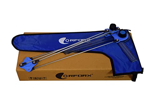Image of Mini Drafter with Heavy Mild Steel Rod & Shatterproof Scale for Engineering Student With Protective Cover (Blue)