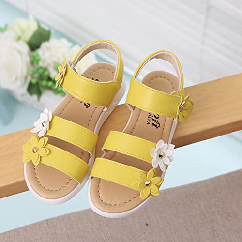 Baby Girls Sandals Open Toe Flat Toddler Kids Flower Rubber Sole Non-Slip Sandals Summer Beach Pool Sports Sandals3