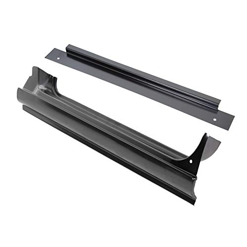 Ecotric Full Rocker Panels Compatible With 1967-1972 Chevy Chevrolet Gmc C10 Truck W/Inner Patch Panels #TOP4