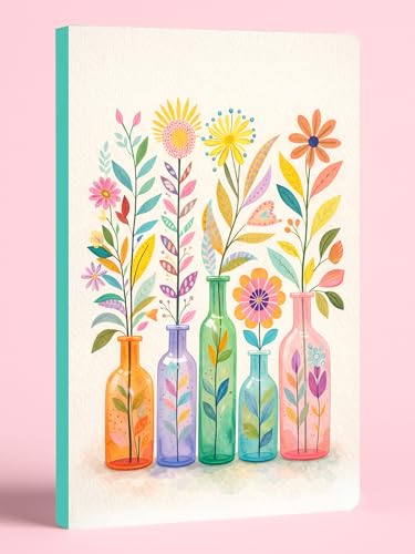 Image of DOODLE A5 Undated Planner Notebook - 160 Pages (12-Month Planner + Notes), Soft Cover Journal with 80 GSM Paper - Motivational Quote Design, Compact Diary for Work, Study, Travel & Gifting
