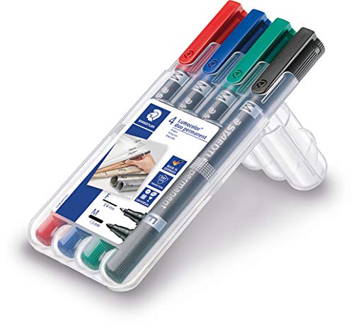 Staedtler Lumocolor Permanent Marker Duo Pack of 4aa
