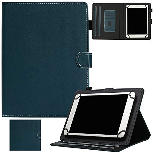 Artyond Universal Case for 7.5-8.5 Inch Tablet, Folio Stand Protective with Card Slots Case for iPad Mini 7.9/8.3 inch, Kindle Fire HD 8/HD8 Plus/Galaxy Tab A/Tab E/Tab 4/Tab S2 8.0, Dark Green