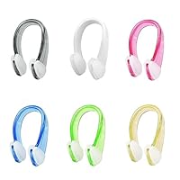 JDXun Silikon Nasenklammer Schwimmen, 6 Stück Anti-Rutsch Nasenklammer Nose Clip für Erwachsene Kinder Schwimmen Anfänger Profischwimmer (6 Farben)