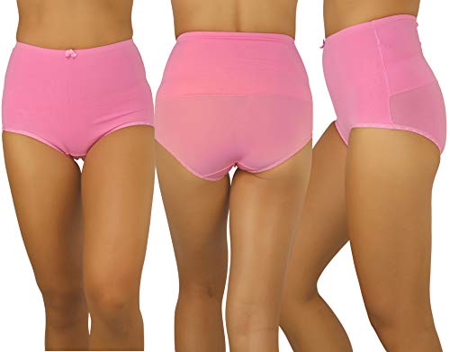 Image of ToBeInStyle Women's Pack of 6 High-Waisted Girdle Brief Tummy Support Everyday Panties