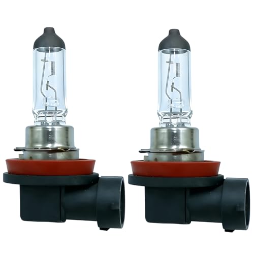 QYKAVM Headlight Bulbs, 2Pcs 12V 55W H11 Halogen Bulbs Replacement for Car Truck Headlight Bulb,...