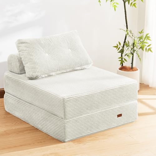 PIASHJOY Folding Sofa Bed,No Wall Required Foldable Lounger for Apartment
