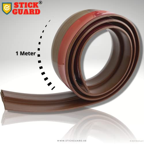Image of Door Seal Strip for Blocking Insects Air Dust - Self Adhesive Silicone Door Draught Excluder for Bottom of Door Soundproof Weatherproof Under Door Draught Excluder -