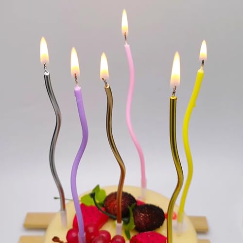 30 Sticks Birthday Candles for Cake，Birthday Candle，Gold Candles，Candles for Cake，Cake Candles - Thumbnail 5