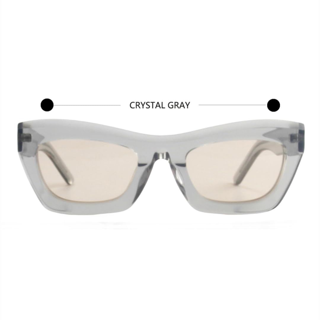 Gafas de sol polarizadas de acetato grueso para mujer y hombre