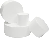 Vista 5 de Bright Creations Foam Cake Dummy Set - Reusable Cake Dummy for Repeated Use - Stable 4 Tier Display - Lightweight Foam Shapes - Pack of 4: 4 in, 6