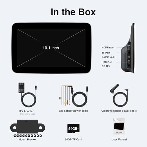 Tiusone Y1 10.1-Inch 2G Ram + 32G Rom Android 13 Multi-Functional Car Tv Headrest Monitor thumb #5