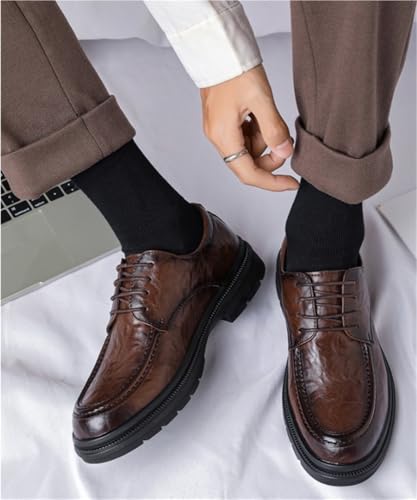 Business Casual Modern Work Wedding Shoes Men's Fashion Dress Oxford Style Formal Classic Lace Up2