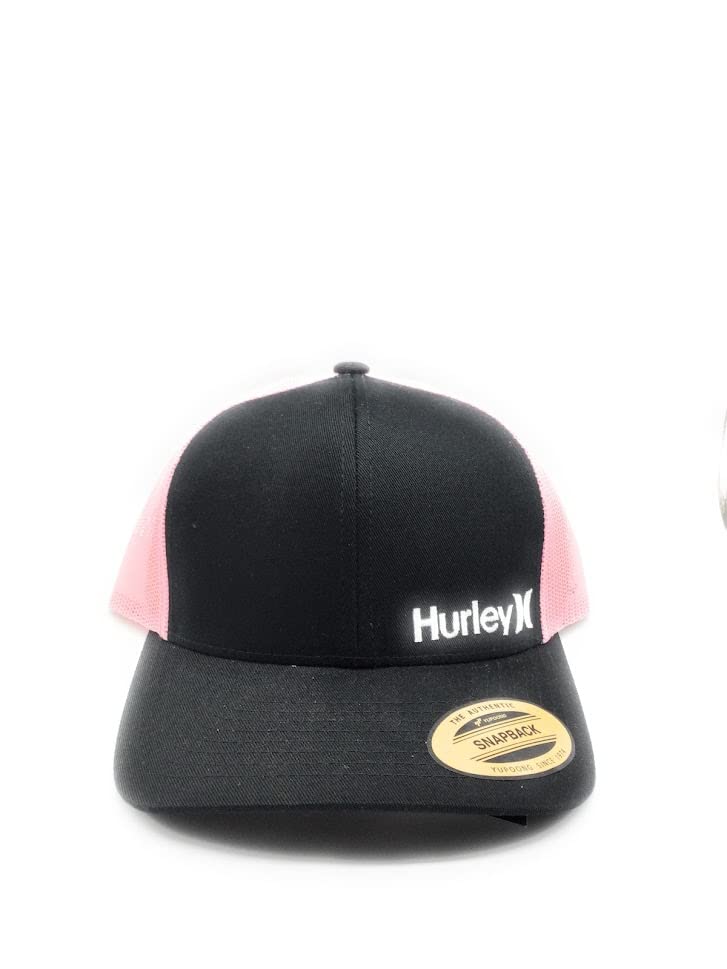 Casquette trucker Hurley homme noire et rose idéale pour la plage et le skate
