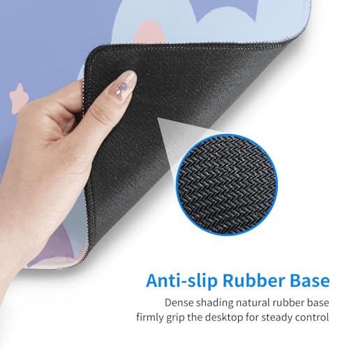 Image of Kawaii Clouds Large Gaming Mouse Pad, Extended Mousepad, Big Long Mouse Mat for Keyboard, Computer, 31.5 * 11.8 in