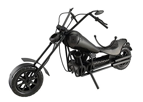 WINE BODIES Harley Davidson Metal Wine Bottle Holder Character Charcoal