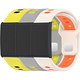 QHBAMD 3 Pack Compatible for Amazfit Helio Strap Silicone Band- Soft Breathable Waterproof Sport, Adjustable for Women Men