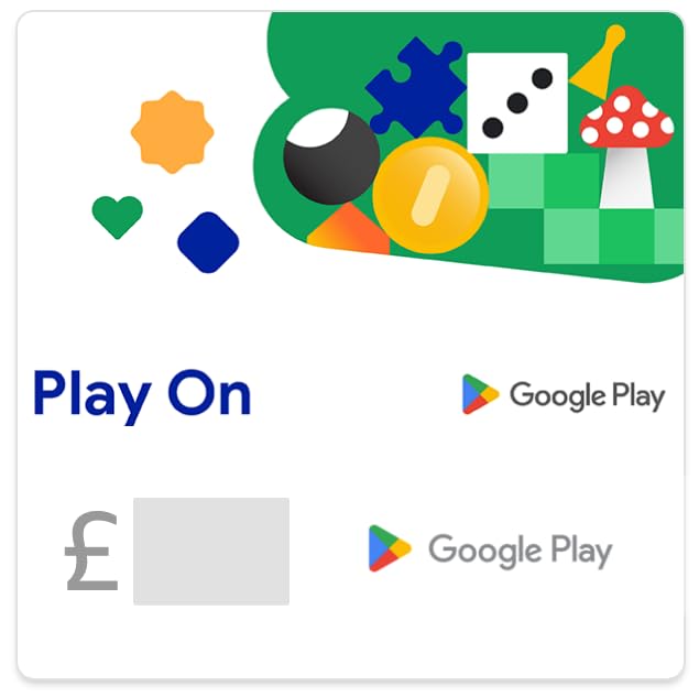 Google Play gift code - give the gift of games, apps and more (Email Delivery - UK Customers Only)