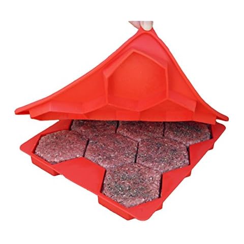 Shape+Store Burger Master Innovative 8-in-1 Burger Press & Freezer Container Makes 8 Quarter-Pound Burgers 32 Oz., Tasty Amazing Burgers, Easy-To-Clean & Dishwasher Safe Cover