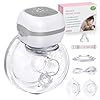 Electric Breast Pump Wearable, Portable Hands Free Pump, 201g Lightweight, 40dB Ultra Quiet Wireless Pump, 3 Modes 12Levels, Leakproof Design for Nursing Moms at Work Home Travel, BPA Free