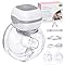 Electric Breast Pump Wearable, Portable Hands Free Pump, 201g Lightweight, 40dB Ultra Quiet Wireless Pump, 3 Modes 12Levels, Leakproof Design for Nursing Moms at Work Home Travel, BPA Free