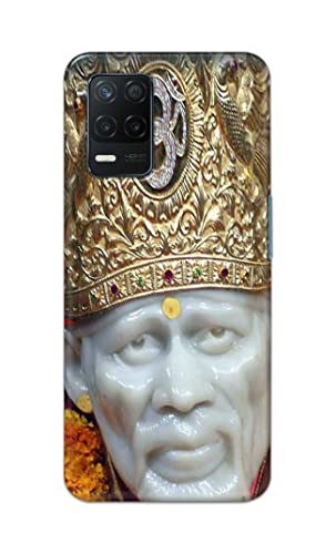 Image of PRINTFIDAA Sai Baba Lord Shiridi Great God Hinduism Hindu Religious Printed Designer Hard Case for Realme 8 5G / Realme Narzo 30 5G / Realme 8S 5G / Realme V13 5G Back Cover -(e) RPM1005