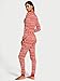 Victoria's Secret Thermal Long Sleeve Onesie, Sleepwear for Women, Fair Isle Red (L)