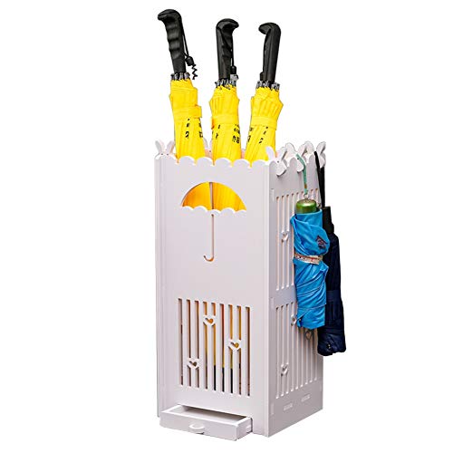 Support porte-parapluie robuste avec égouttoir pour sol sec - 2