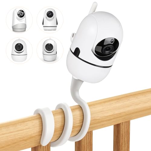 Image of Baby Monitor Mount for HelloBaby HB6550/HB65/HB6339/HB66/HB6550Pro, Baby Ganibs, Bonoch, Blemil, ANMEATE SM935E, Baby Monitor Holder with 16.5inch, Attach to Baby Crib, Without Tools or No Drill