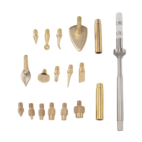 Spacnana 3D Printing Modify Tool Kit, 3D Printer Finishing Heat Set Insert Tool with Brass Trimming Head