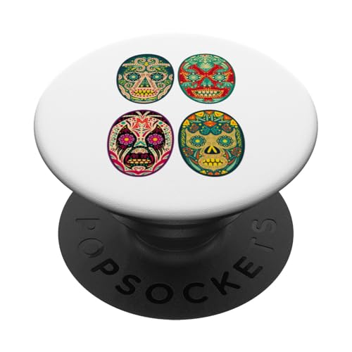 Lucha Libre Wrestling Masks Funny Mexican Wrestler Latinx PopSockets PopGrip Adhésif