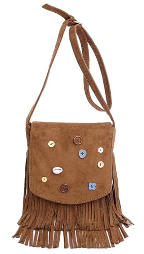 Suede Tassel Shoulder Bag Fringe Hobo Purse for Women Hobo Handbags Top Handle Handbag Funny Satchel 2025