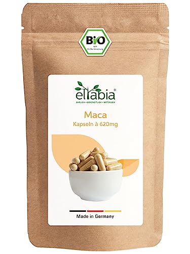 Lot de 200 gélules de maca bio du Pérou - Hautement dosée 3720 mg...