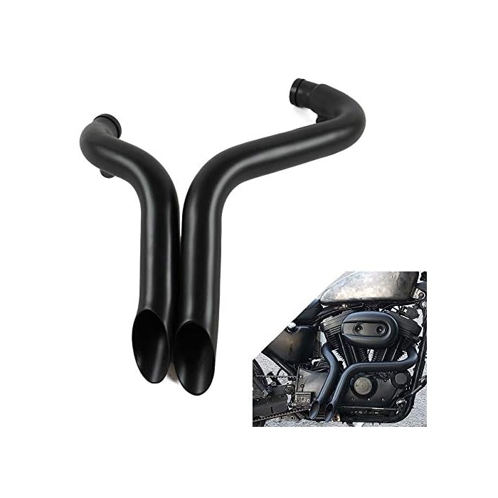 Buy DRACULEXTREME 2” Chrome LAF Drag Exhaust Pipes, the 2rd Generation Super Loud Sound Y Pipe