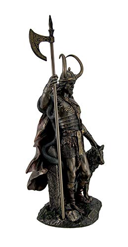 Zeckos Bronze Finish Loki Norse God Statue Sculpture #TOP4
