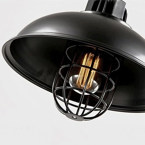 Luminaire suspendu vintage réglable avec cache-pot intégré