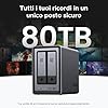 UGREEN NASync DXP2800, NAS desktop a 2 bay, CPU Intel N100 Quad-core, 8 GB di RAM DDR5, 2,5 GbE Enthernet, 2 slot M.2 NVMe, HDMI 4K, archiviazione collegata in rete (Senza disco)