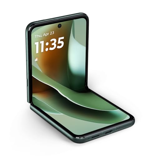 Image of Motorola Moto Razr Ultra 5G 2025, 512GB + 16GB RAM, Scarab Green - Unlocked (Renewed)
