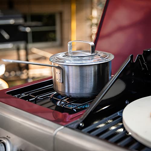 Royal Gourmet Ga6402R 6 Gas Sear Side Burner, 74,000 Btu, Cabinet Style Bbq Liquid Propane Outdoor Grilling And Backyard Cooking, Red #TOP3