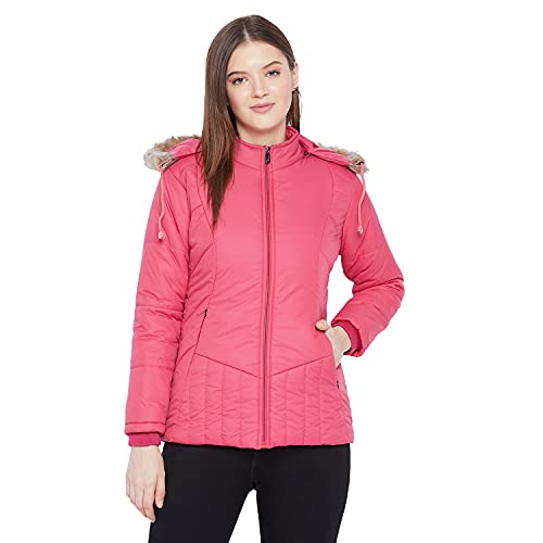 Image of VERO AMORE Women's Black winter wear full sleeve solid parka Jacket-2072A