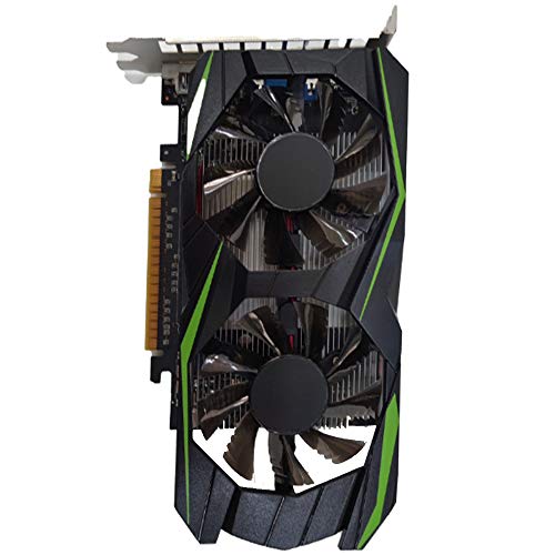 Riiai Computer Gaming Graphics Card GTX1050TI 4GB DDR5 128Bit High Performance Game Graphics Card with Cooling Fan Low Noise Video Memory Card Compatible with HDMI/VGA/DVI/PCI-E