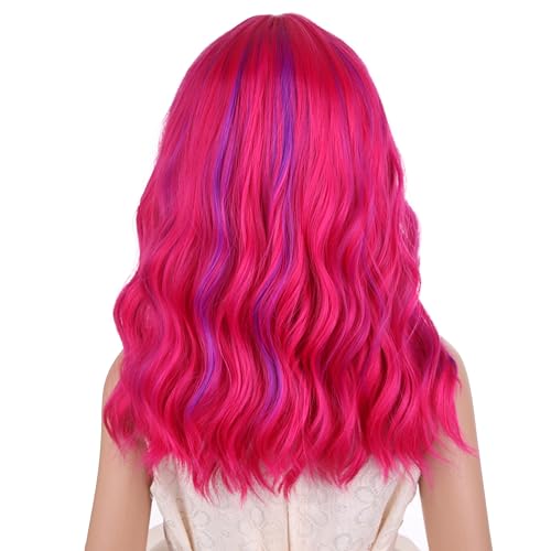 Edivd Kids Hot Pink Purple Wig - Image 5