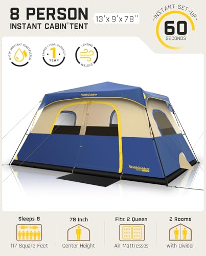 FanttikOutdoor Zeta C8 Pro Navy Blue Tent