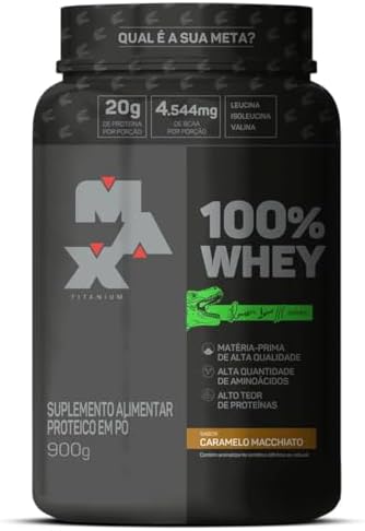Whey Protein 100% Linha Dino Pote 900g Sabor Caramelo Macchiato M...